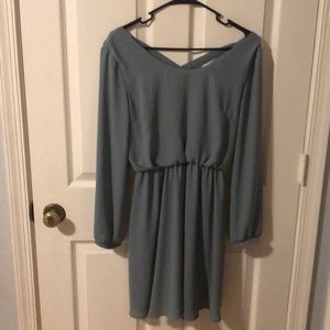 Green long sleeved dress